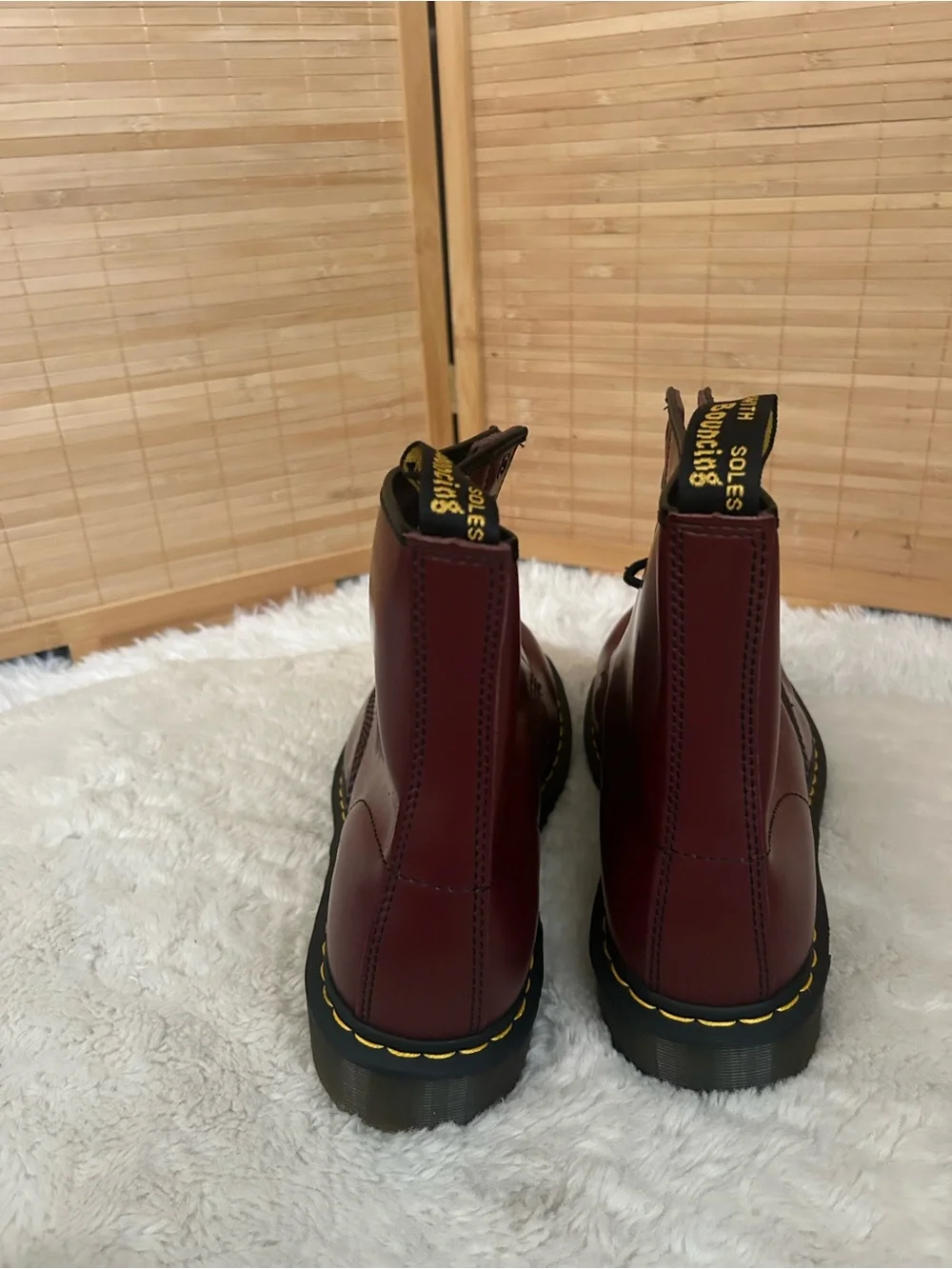 Classic Dr. Martens Doc Marten 1460 combat Boots men’s 14 cherry red smooth